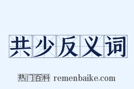 共少反义词是什么意思的图片